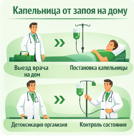 капельница от запоя в Добрянке в клинике Санати
